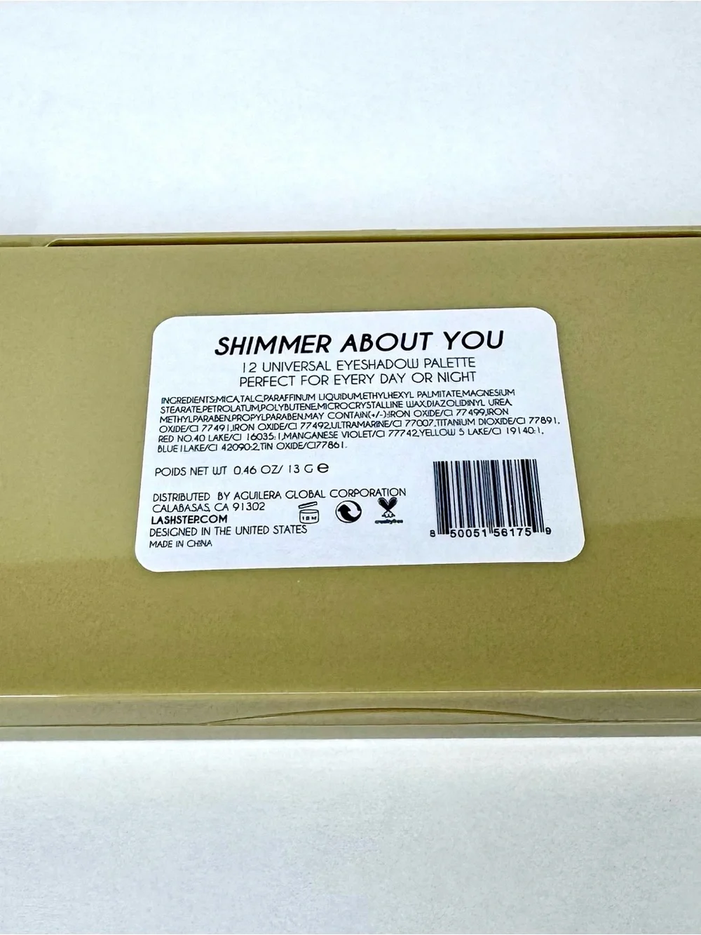 Lash Step Shimmer About You Eyeshadow Palette - 12 Shades NEW